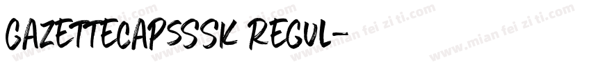 GazetteCapsSSK Regul字体转换